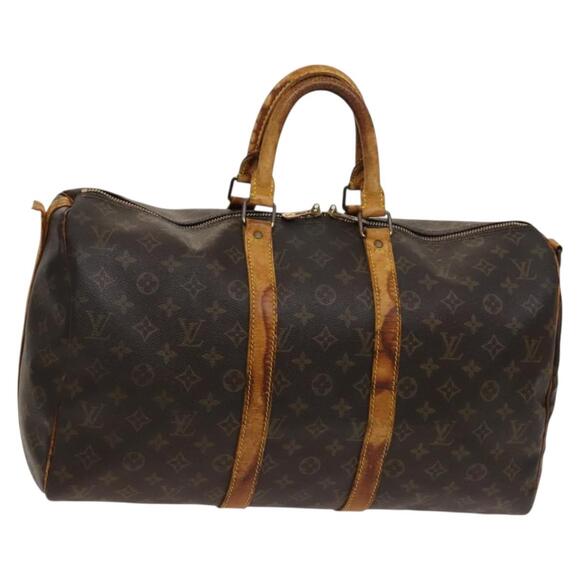 LOUIS VUITTON Monogram Keepall Bandouliere 45 Boston Bag M41418 - Picture 1 of 16